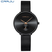 Fashion Women Watch Luxury Casual Simple Ladies Daily Dress Mesh Wristwatch Minimalist Waterproof Quartz Female Clock