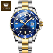 Top Original Men Quartz Watch Green Waterproof Watch for Men Stainless Steel Quartz Men Luxury Watch Luminous Wristwatch