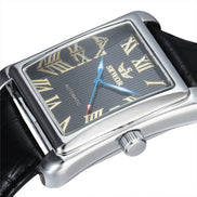 SEWOR Top Brand Luxury Men Watches Gold Rectangle Automatic Mechanical Watches for Men Classic Man Watches Relogio Masculino