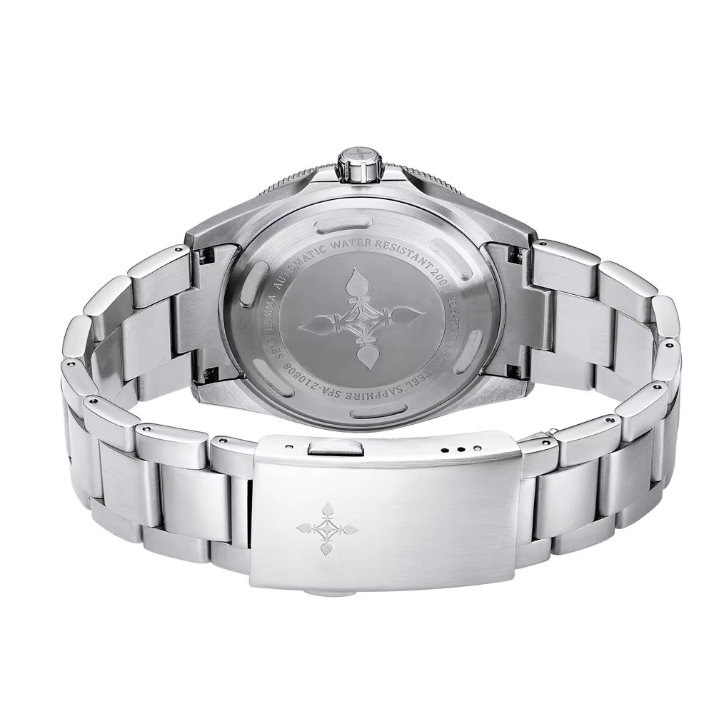 Vintage Diver Watch Men Automatic Mechanical Wristwatches 42Mm Sports Watch Retro Style NH35 Movement Luminous Clock Seig Flamma