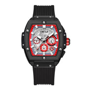Tonneau Square Big Quartz Watch Man Lumious Chronograph Wristwatch Fashion Casual Style Luxury Man Watch Relogio Masculino